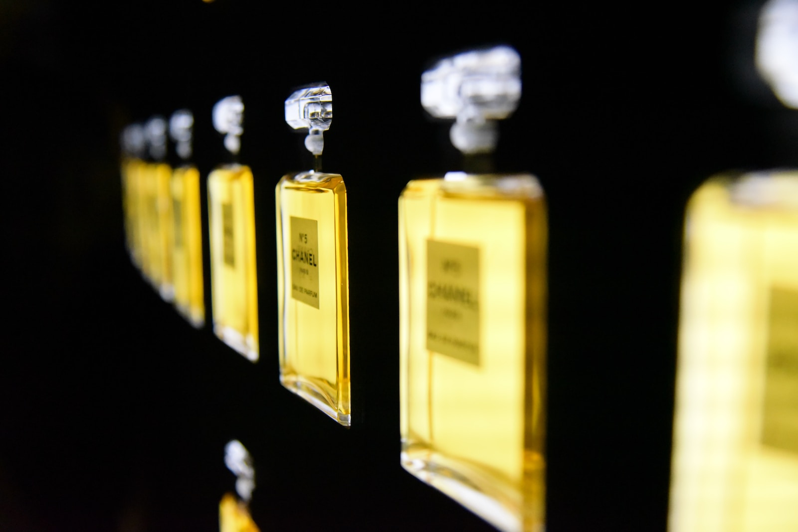 yellow glass bottles